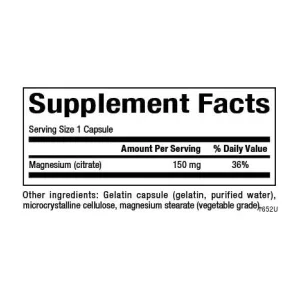 Magnesium Citrate 150 мг - 180 капсул