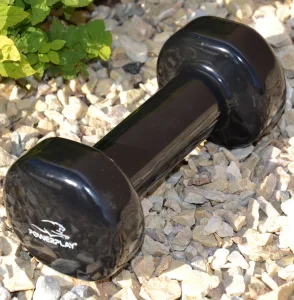 Гантелі вінілові PowerPlay 2 * 1 кг. PP_4121 Чорні (2шт. - пара)