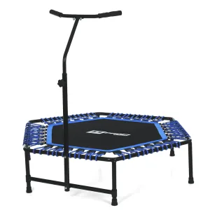 Батут для фитнеса с ручкой Profi Sport 125 см черный MS 3256 черный