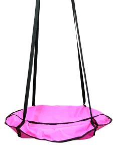 Гойдалки підвісні для дітей та дорослих, гніздо лелеки Raspberry (малиновий)