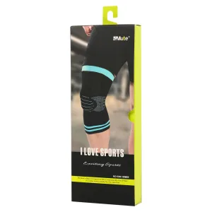 Наколінник бандаж із силіконовим кільцем MUTE ML 1 шт 9066-CYAN - M
