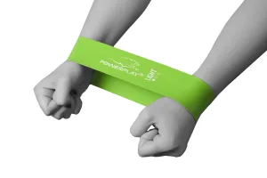 Резинка для фітнесу PowerPlay 4114 Mini Power Band 0,8 мм. Light зелена 5 - 8 кг