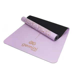 Килимок для йоги каучуковий поліуретан Sport Pro 183 см*68 см*5 мм бузковий