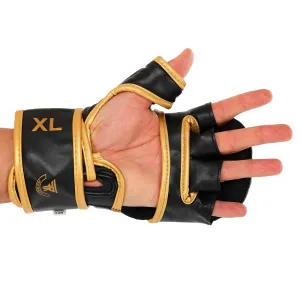 Рукавички краби спарингові для MMA FISTRAGE чорний-золотий XL