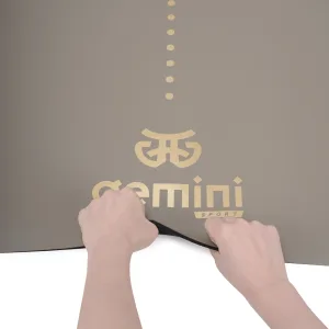 Килимок для йоги каучуковий поліуретан Sport Pro 183 см*68 см*5 мм сірий