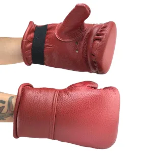 Снарядні рукавички шкіряні (битки) Жовтий - в асортименті