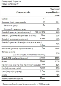 Kids Multivitamin - 60 жуйок суміш фруктів