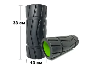 Масажний ролик EasyFit Rover 33 см чорний