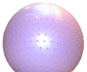 Fitness Ball (Gymball) PowerPlay 4003 Ø75 cm semi-massage purple + pump