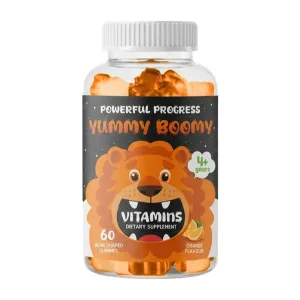 Yummy Boomy Vitamins for Kids - 60 shaped жуйок, апельсин