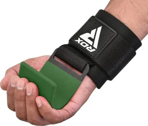 Гаки для тяги на зап'ястя RDX W5 Gym Hook Strap Army Green Plus