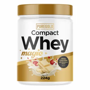 Compact Magic Whey Protein - 224 г білий шоколад з частинками полуниці