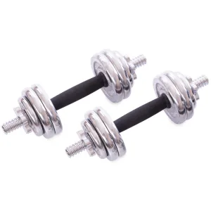 Гантелі розбірні хромовані в валізі 2 шт по 7,5 кг