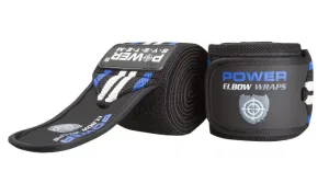 Бинти на лікоть Power System PS-3600 Elbow Wraps синій/чорний пара