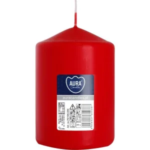 Свічка столова циліндр Bispol sw70/100 030 червонй