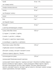 Ultra Vita Man - 90 капсул