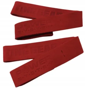 Лямки для тяги шкіряні Power System PS-3320 Leather Straps Red