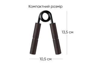 Кистьовий еспандер EasyFit Hand Grip PRO 159 кг чорний
