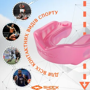 Капа Shock Doctor Gel Max доросла (вік 11+) Hot Pink (art. 6200-PK-AD)