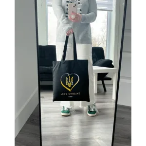Екошопер BookOpt BK4036 Love Ukraine чорний