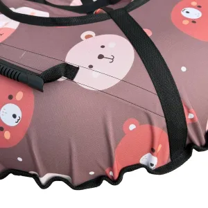 Тюбінг надувні санки ватрушка з камерою "Мішки" 120 см