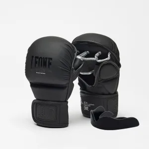 Рукавиці греплінгові для ММА Leone BLACK Edition S (капа в комплекті)
