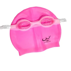 Набір окуляри + шапка для плавання D25718 синій