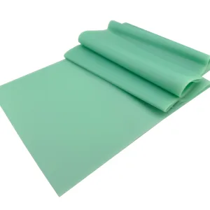 Стрічка еластична для фітнесу та йоги 0.65 мм DOUBLE CUBE Салатовий