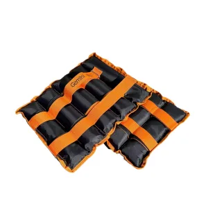 Обтяжувачі-манжети з піском по 4.0 кг - чорно-помарачевий