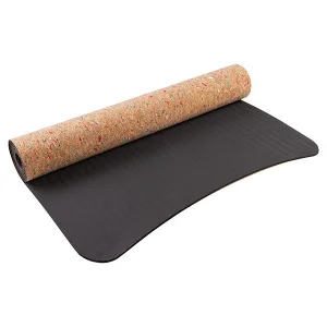 Килимок для йоги пробковий 183 см 61 см 4 мм коричневий