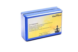 Блок для йоги 300 г 23х15х7,5 см - Синій