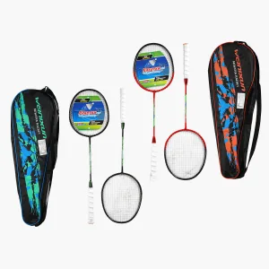 Badminton Weinixun 2 colors, 2 pcs in green case