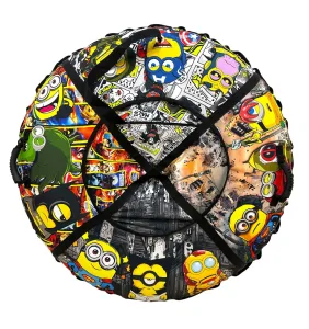 Тюбінг надувні санки ватрушка з камерою "міньйон супер герой" 120 см