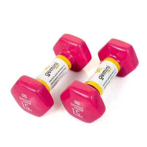 Гантелі Sport для фітнесу з вініловим покриттям 2 шт по 1,5 кг GSD-1.5PINK