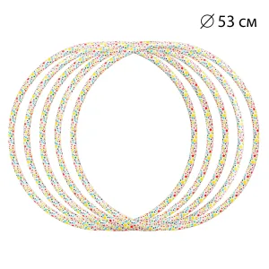 Обруч Bamsic "Зіронька" 53 см цільний гімнастичний пластиковий 0185