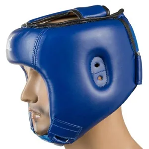 Шолом боксерський EVL відкритий синій M