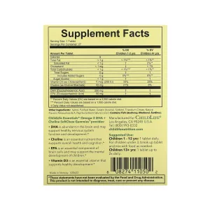 Omega-3 DHA + Choline - 27 таблеток природна пасифлора