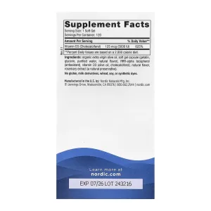 Vitamin D3 5000 - 120 міні капсул