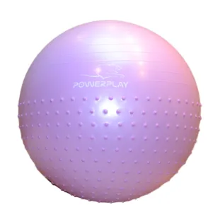 Fitness Ball (Gymball) PowerPlay 4003 Ø75 cm semi-massage purple + pump