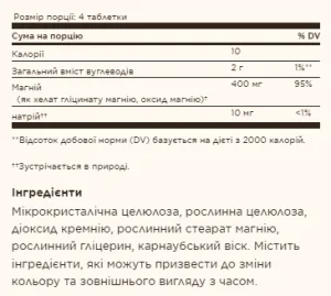 Chelated Magnesium - 250 таблеток