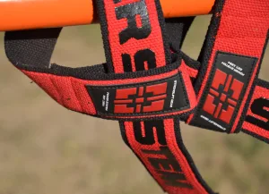 Лямки для тяги Power System PS-3401 Lifting Straps Duplex чорний/червоний