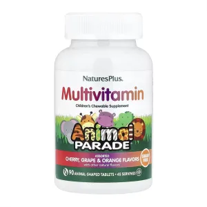 Animal Parade® Multivitamin Children's Chewable Tablets 90 pcs Cherry, Grape & Orange
