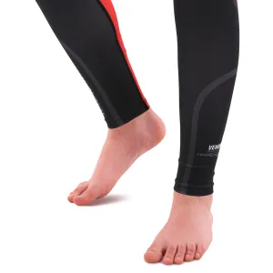 Костюм компресійний дитячий рашгард лонгслів штани та шорти VNM UFC FIGHT WEEK 2XS-L, чорний-червоний 9539B-9639B-V5030 L