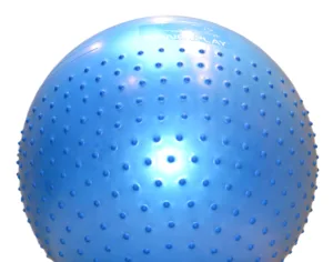 М'яч для фітнесу (фітбол) напівмасажний PowerPlay 4003 Ø65 cm Gymball Синій + помпа