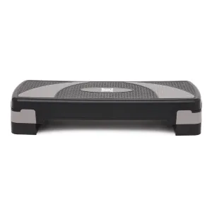 Степ платформа PowerPlay 4358 3 рівні 10 15 20 см By Step Чорно/Сіра