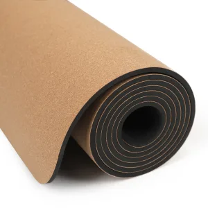 Килимок для йоги пробковий каучуковий Sport 183 см 61 см 5 мм