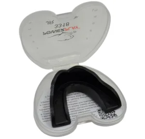 Капа боксерська PowerPlay 3318 JR дитяча (вік до 10) чорна