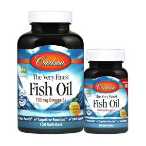 The Very Finest Fish Oil 120+30 м'яких капсул gels lemon