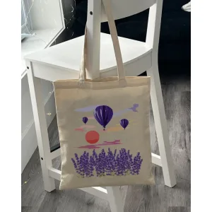 Екошопер BookOpt BK4066 "навколо світу на повітряній кулі" бежевий