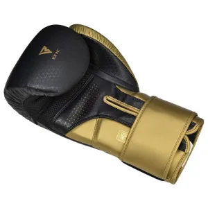 Боксерские перчатки RDX MARK PRO SPARRING TRI LIRA 2 GOLDEN-10 унций (капа в комплекте)